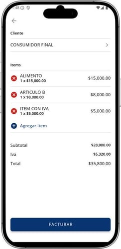 Factura POS mobile
