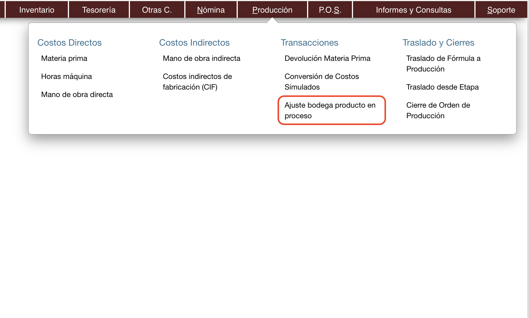 🆕 ¡Nuevo botón automático para ajustes en la bodega de productos en proceso!